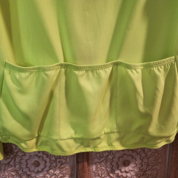 Performance Bicycle Men’s Cycling Jersey Neon Yellow Long Sleeve Size M (21x23.2 - Picture 5 of 10